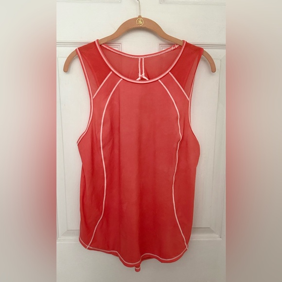 lululemon athletica Tops - Lululemon Swiftly Tech Racerback Tank Top - Size 8 - Salmon/Coral